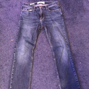 29 x 30 Hollister bootcut jeans dark blue.